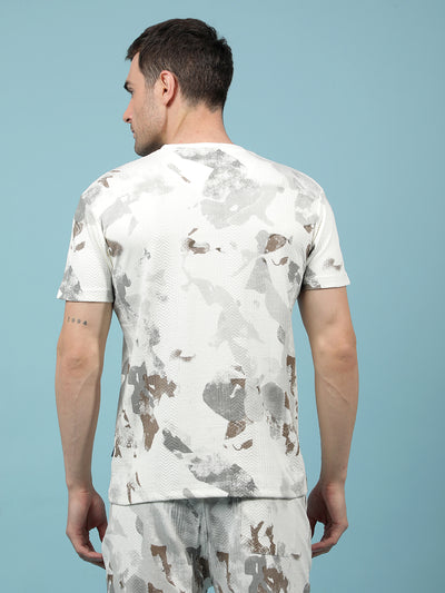 White Printed T-Shirt-Men T-Shirts-Crimsoune Club