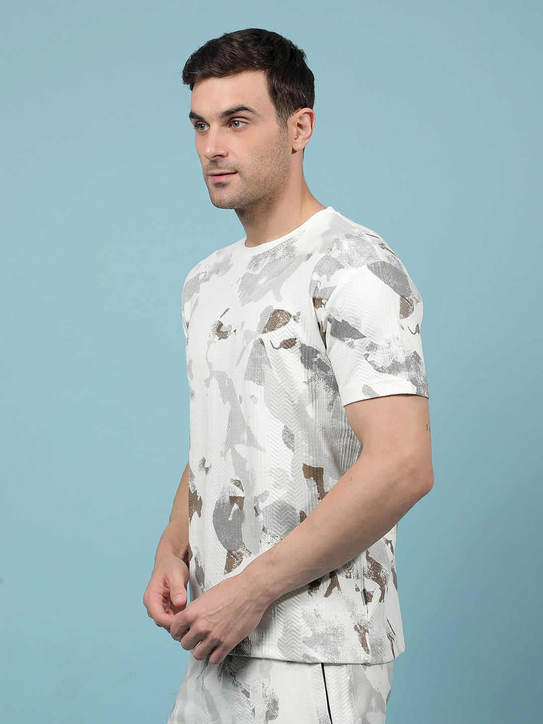 White Printed T-Shirt-Men T-Shirts-Crimsoune Club