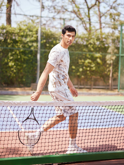 White Printed T-Shirt-Men T-Shirts-Crimsoune Club