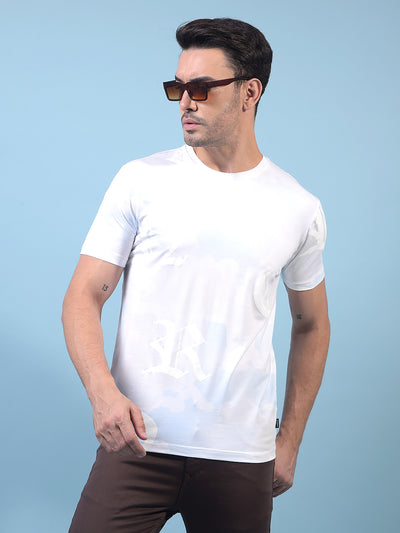 Men's Green Printed T-Shirt-Men T-Shirts-Crimsoune Club