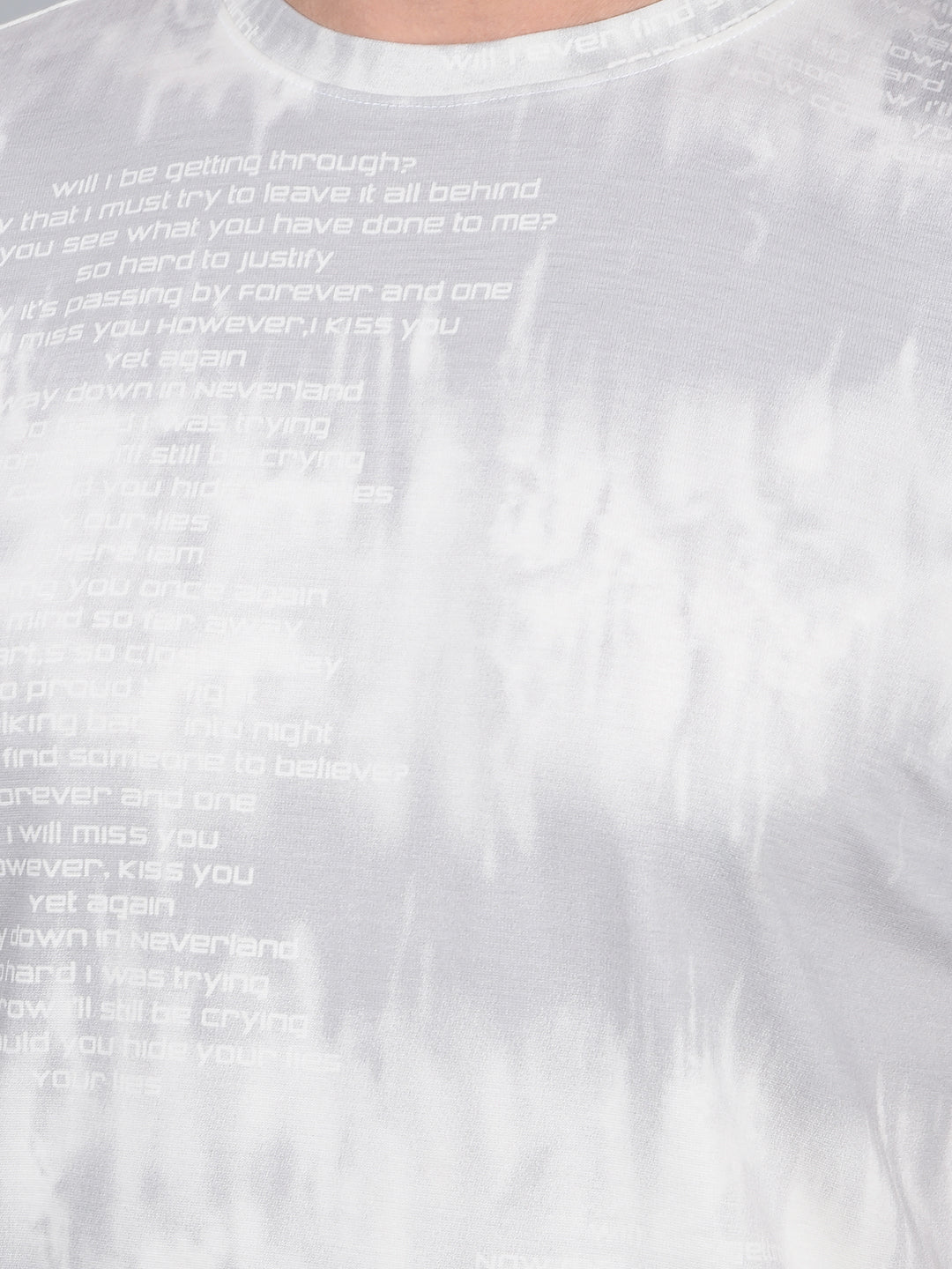 Grey Printed T-Shirt-Men T-Shirts-Crimsoune Club