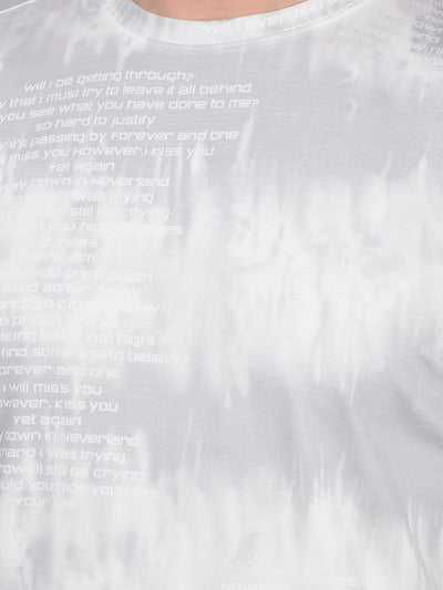 Grey Printed T-Shirt-Men T-Shirts-Crimsoune Club