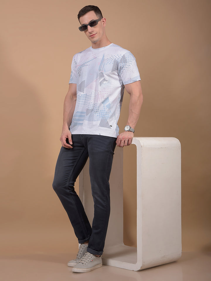 Multi-Color Printed T-Shirt-Men T-Shirts-Crimsoune Club