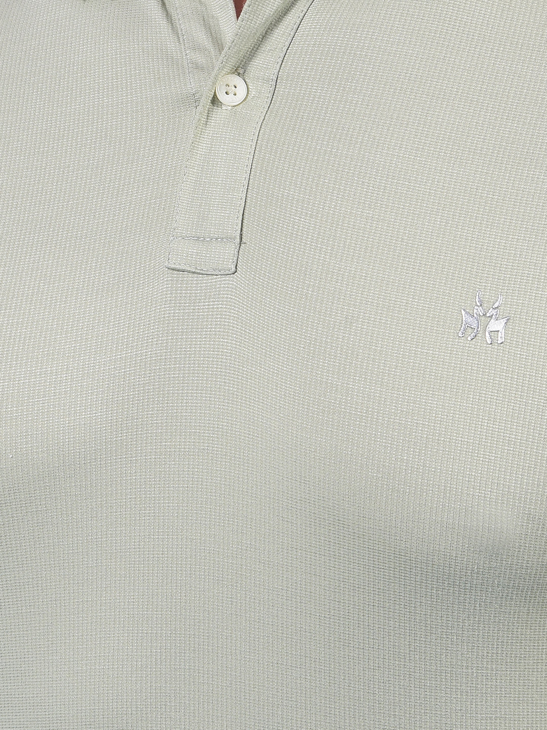 Green Polo Neck T-Shirt-Men T-Shirts-Crimsoune Club