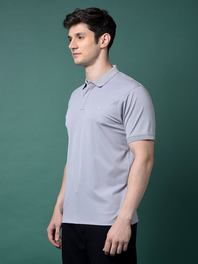Purple Polo Neck T-Shirt-Men T-Shirts-Crimsoune Club