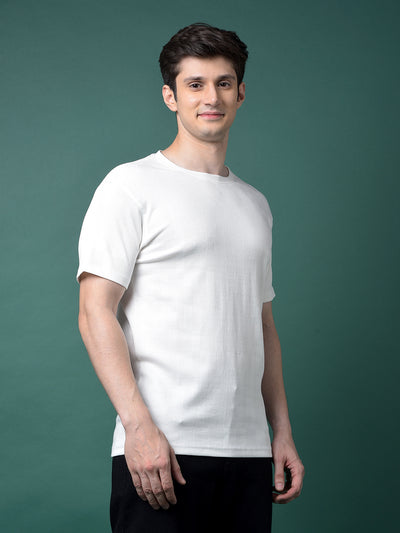 White Printed T-Shirt-Men T-Shirts-Crimsoune Club