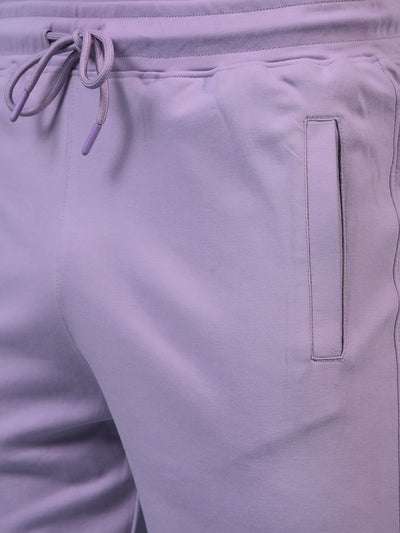 Men's Purple 100% Cotton Shorts-Men Shorts-Crimsoune Club
