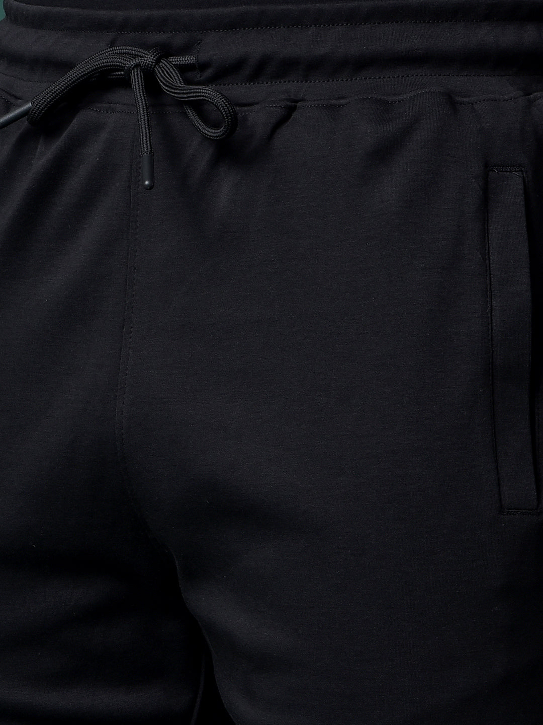 Black 100% Cotton Shorts-Men Shorts-Crimsoune Club