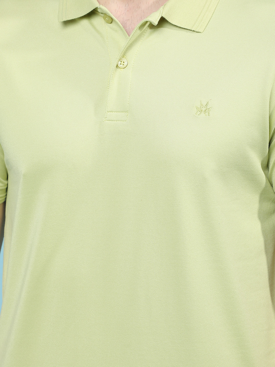 Green Polo-Neck T-Shirt-Men T-Shirts-Crimsoune Club