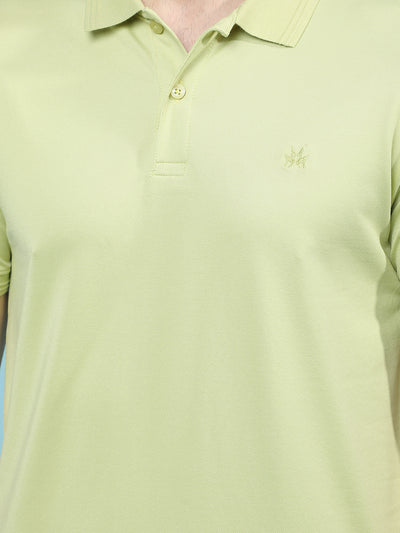 Green Polo-Neck T-Shirt-Men T-Shirts-Crimsoune Club