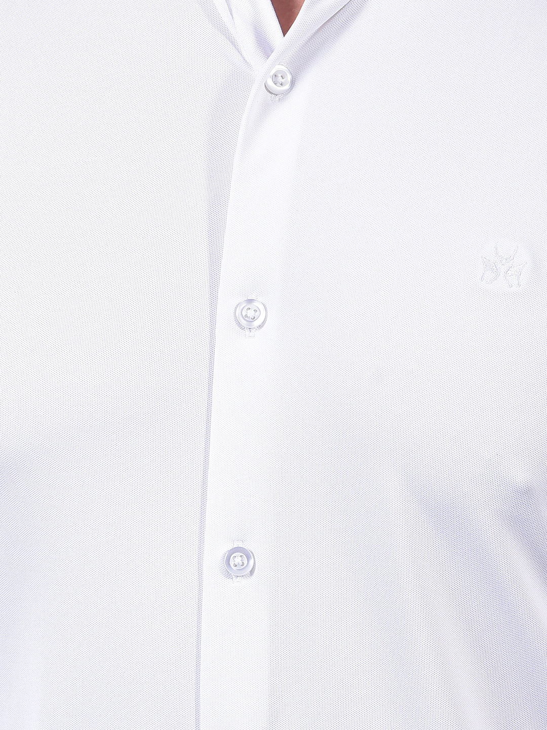 White Knitted Shirt-Men Shirts-Crimsoune Club