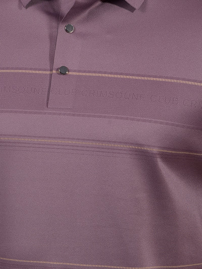 Purple Printed Polo Neck T-Shirt-Men T-Shirts-Crimsoune Club