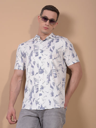 Purple Printed Shirt-Men Shirts-Crimsoune Club