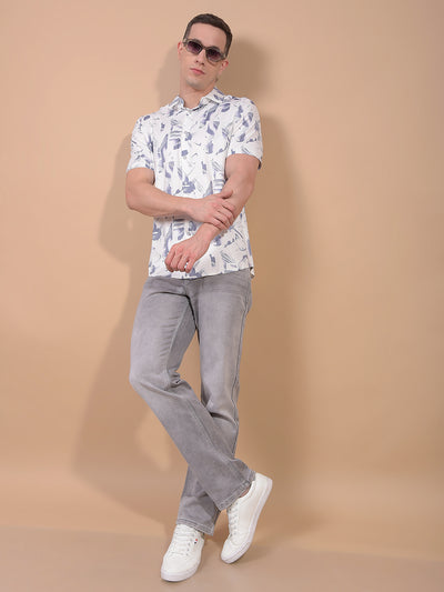 Purple Printed Shirt-Men Shirts-Crimsoune Club