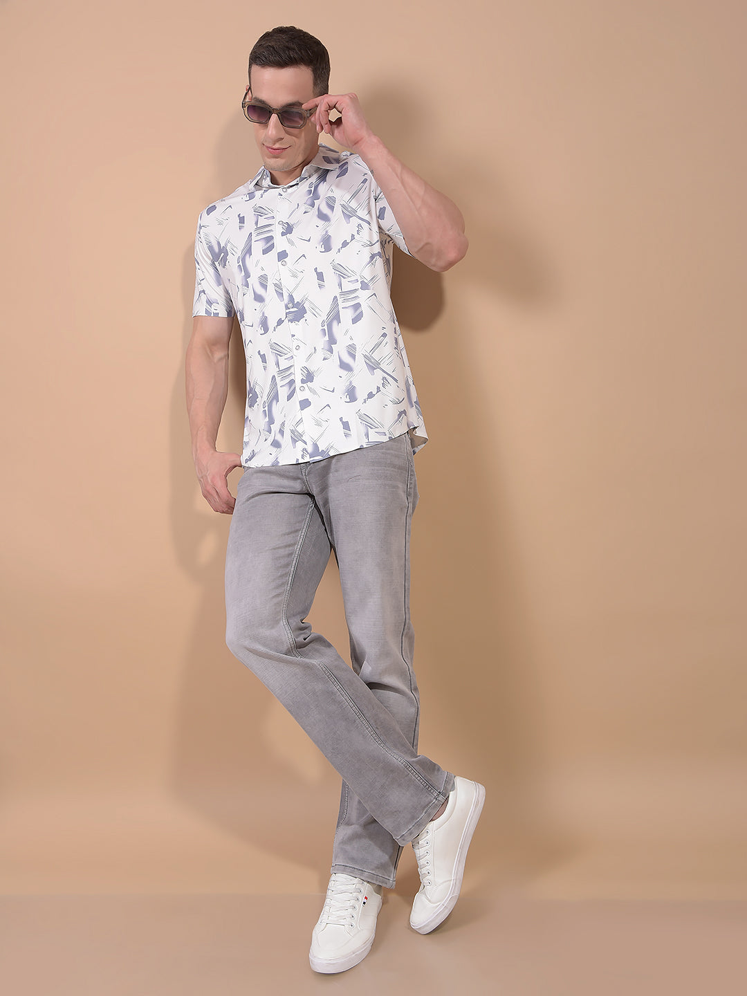 Purple Printed Shirt-Men Shirts-Crimsoune Club