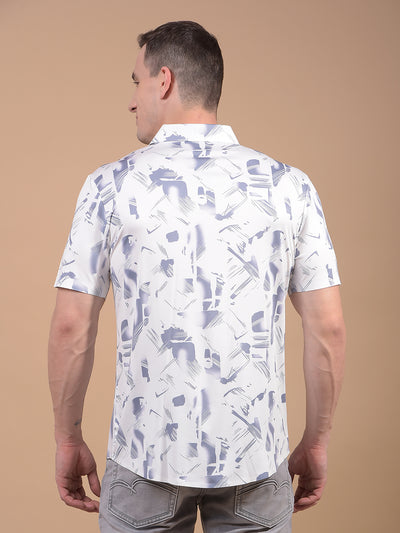 Purple Printed Shirt-Men Shirts-Crimsoune Club
