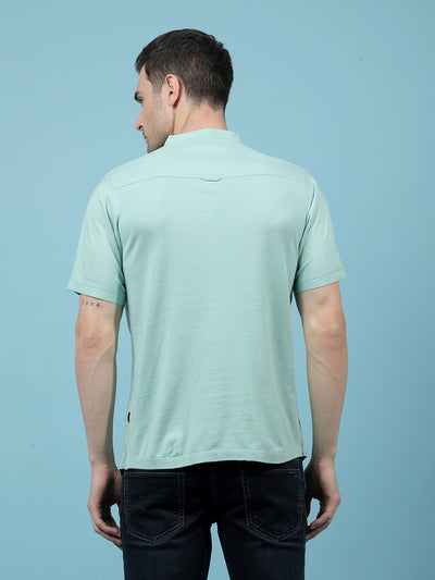 Green Linen Kurta-Men Kurtas-Crimsoune Club