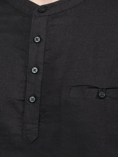 Pink Linen Kurta-Men Kurtas-Crimsoune Club