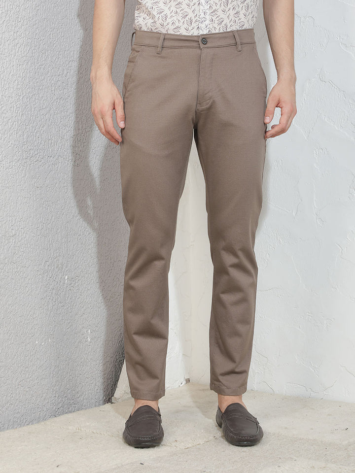 Desert Tan Khaki Trousers-Men Trousers-Crimsoune Club