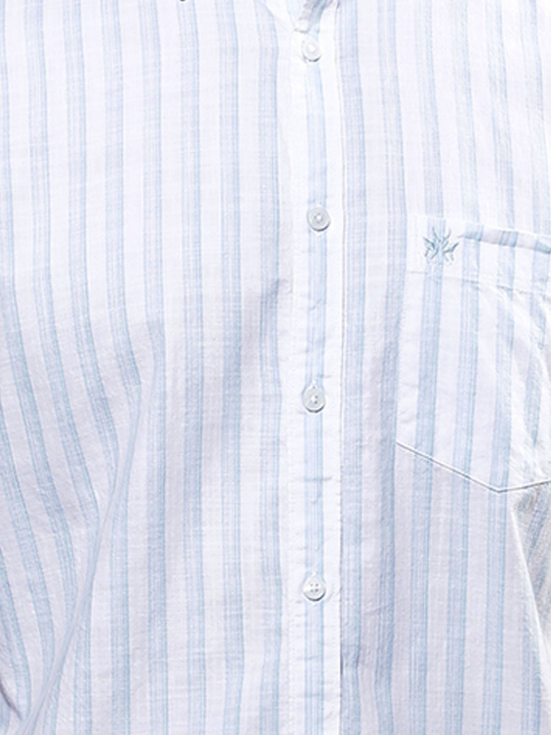 White Vertical Striped 100% Cotton Shirt-Men Shirts-Crimsoune Club