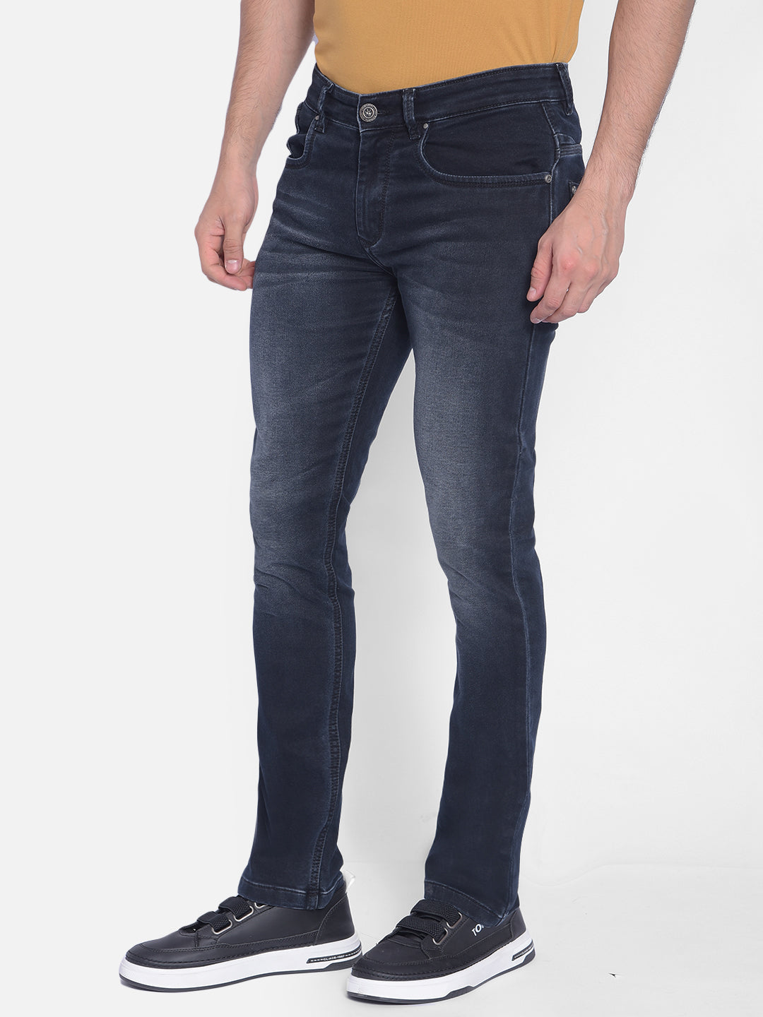 Black Light Fade Jeans-Men Jeans-Crimsoune Club