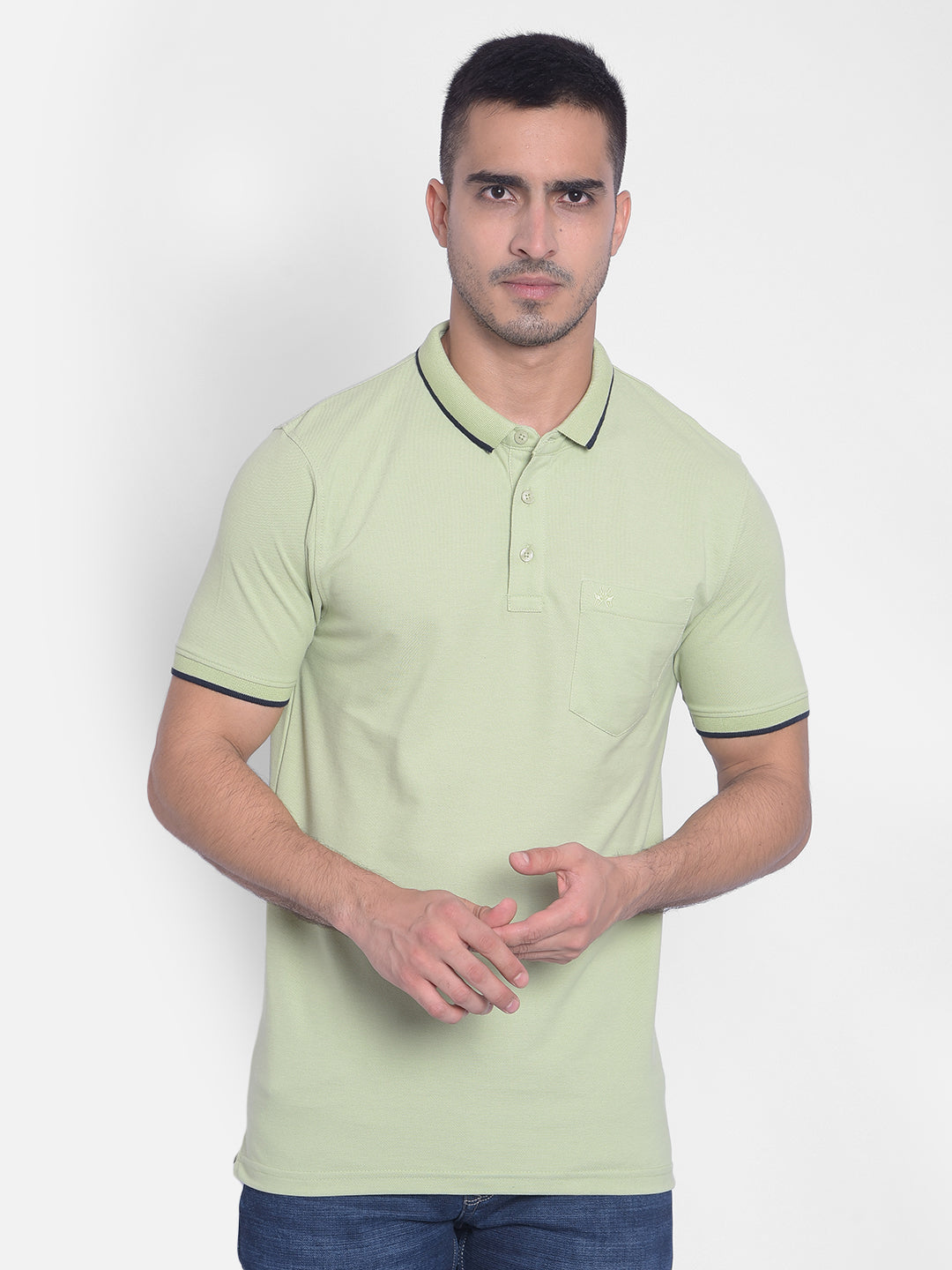 Mint Green T-Shirt-Men T-Shirts-Crimsoune Club