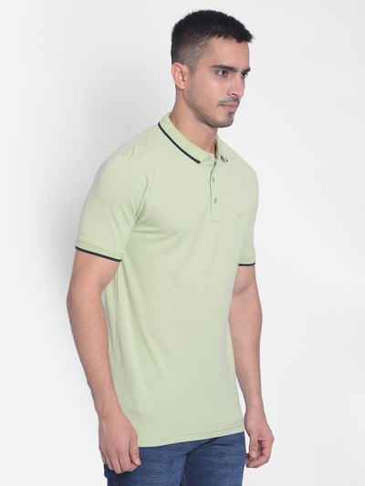 Mint Green T-Shirt-Men T-Shirts-Crimsoune Club