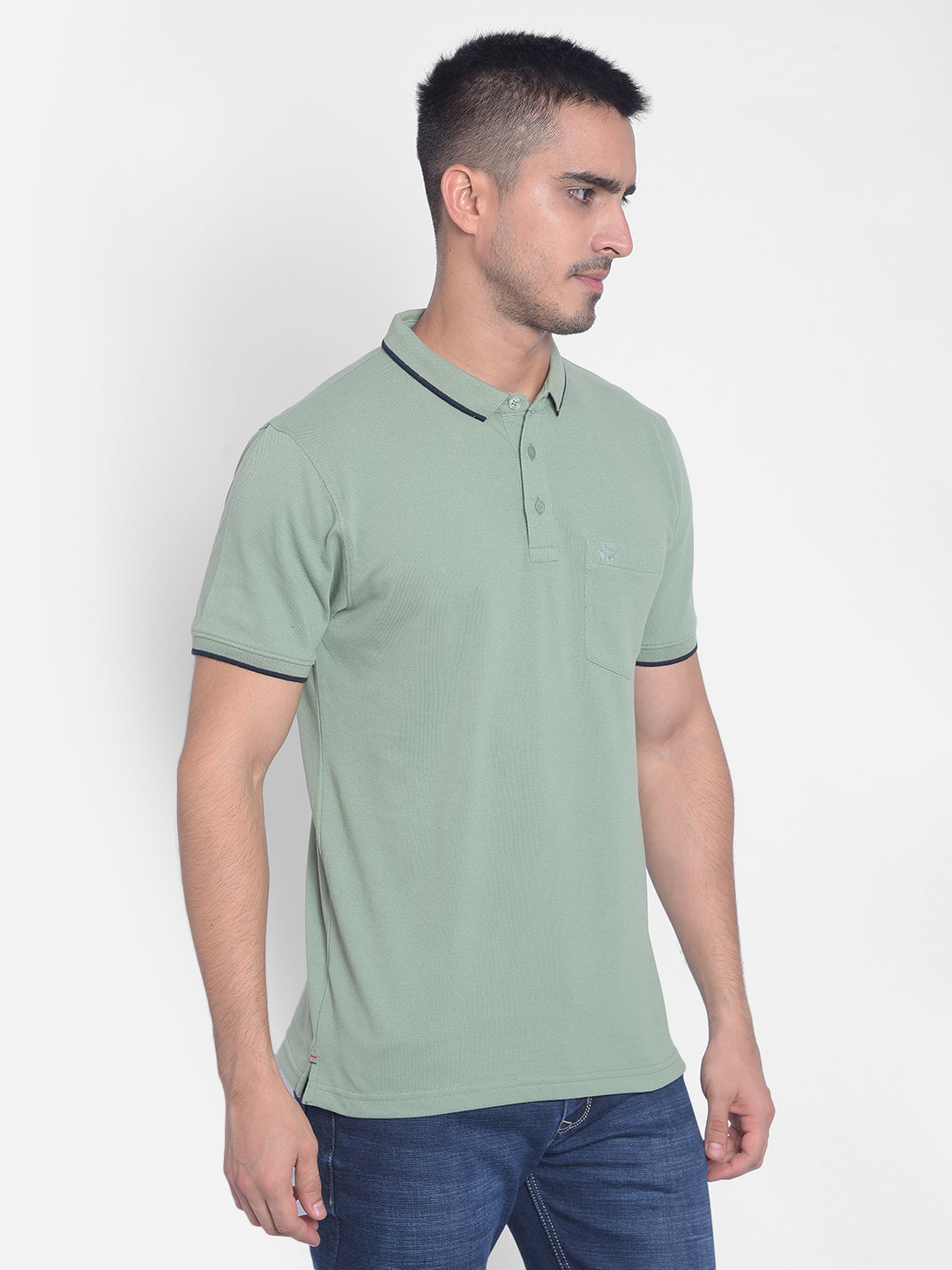 Green T-Shirt-Men T-Shirts-Crimsoune Club