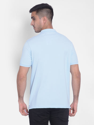 Blue Polo T-Shirt-Men T-Shirts-Crimsoune Club