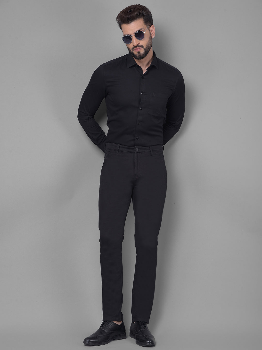 Black Shirt-Men Shirts-Crimsoune Club