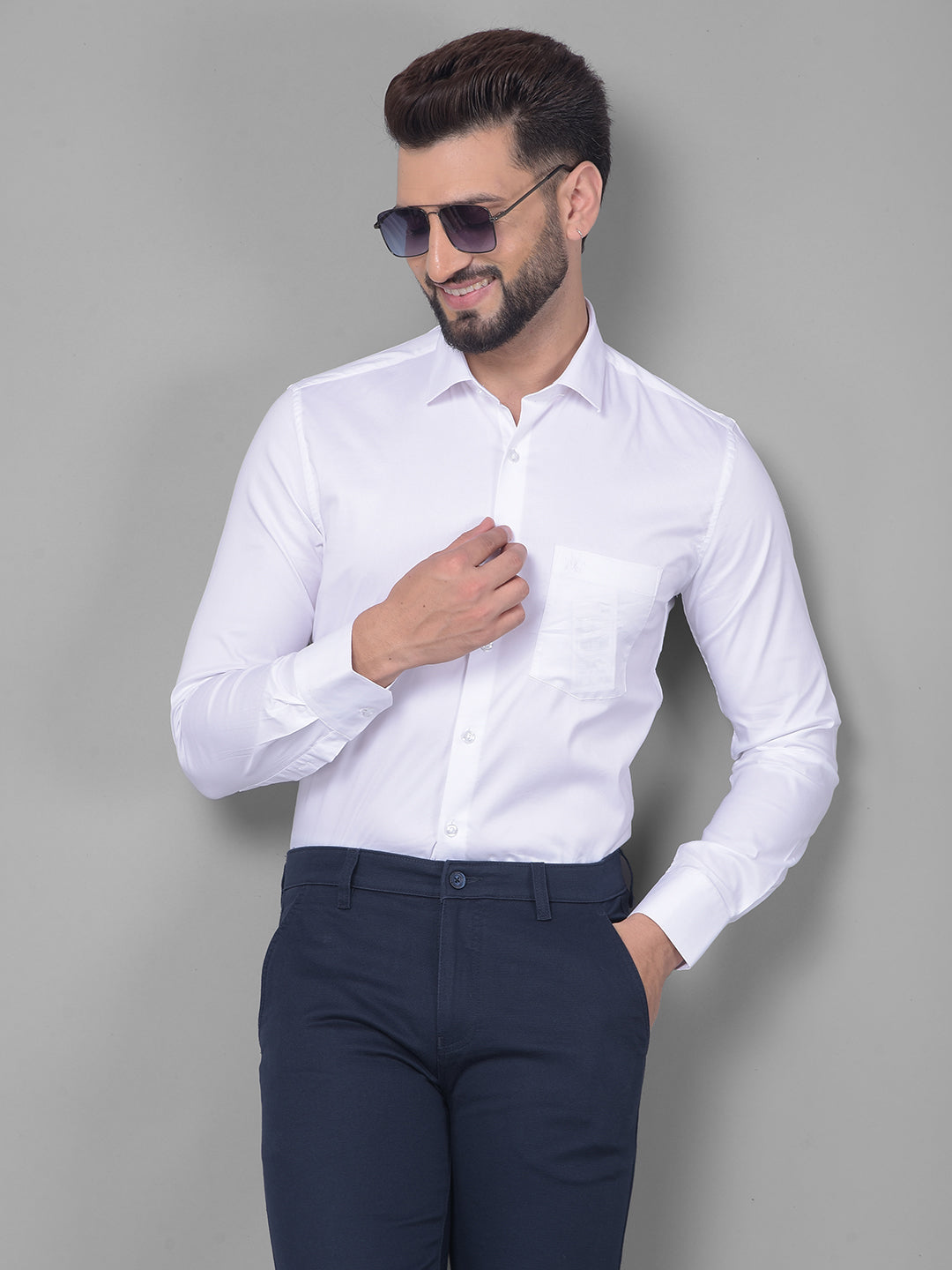 White Shirt-Men Shirts-Crimsoune Club