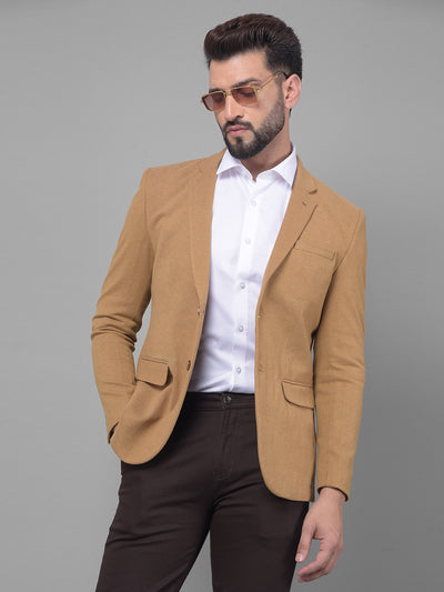 Brown Blazer-Men Blazers-Crimsoune Club