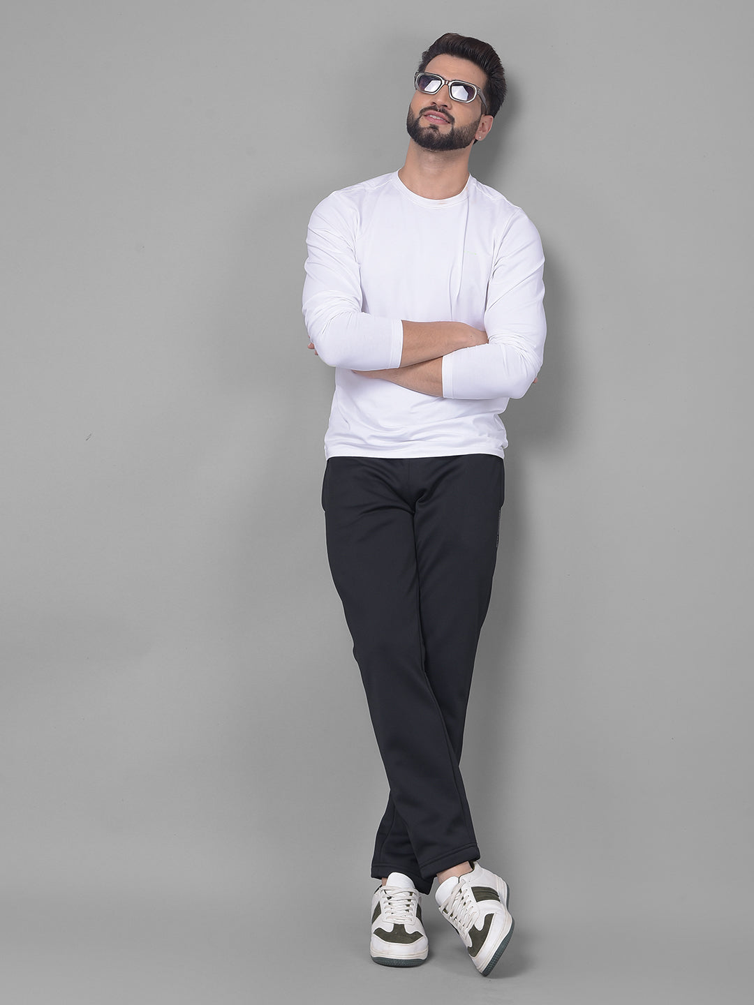 Black Track Pants-Men Trackpants-Crimsoune Club