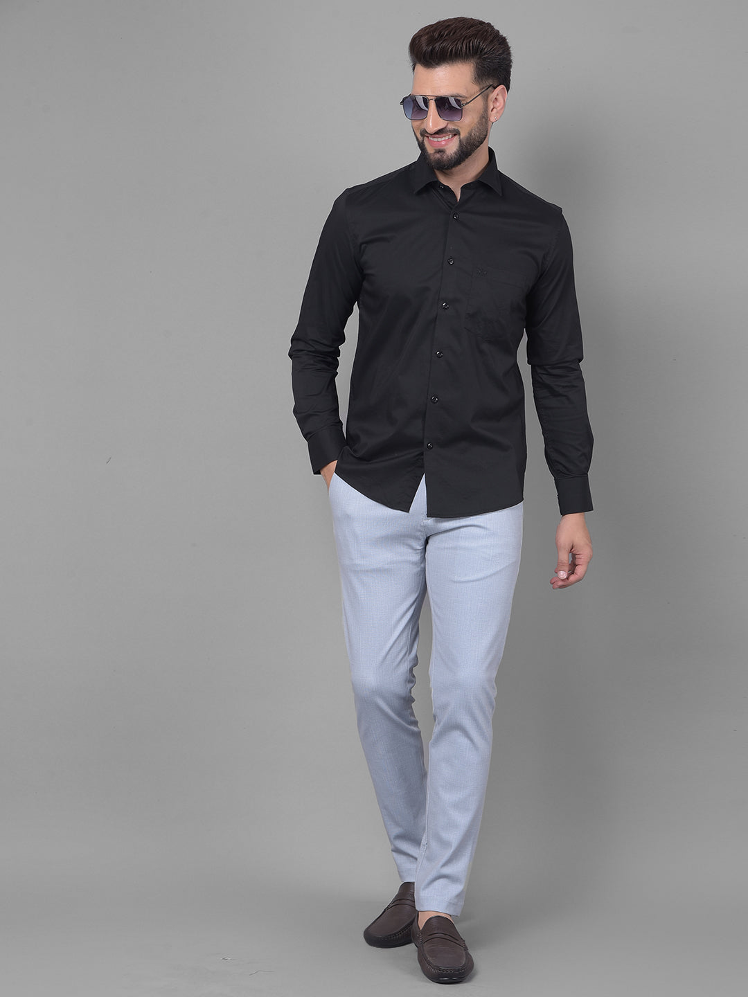 Black Shirt-Men Shirts-Crimsoune Club