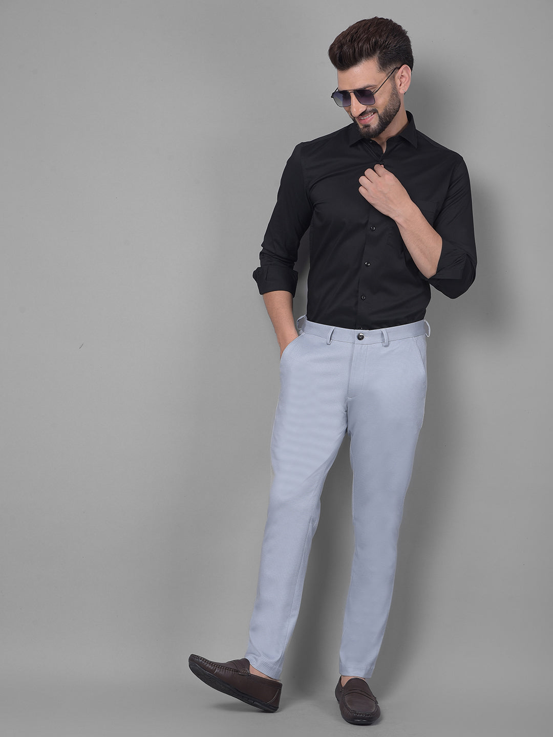 Blue Trousers-Men Trousers-Crimsoune Club