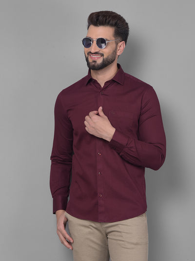 Maroon Shirt-Men Shirts-Crimsoune Club