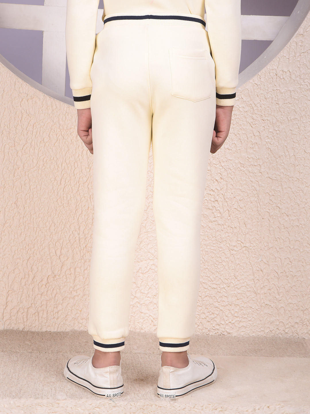 Cream Joggers with Relaxed Urban Comfort