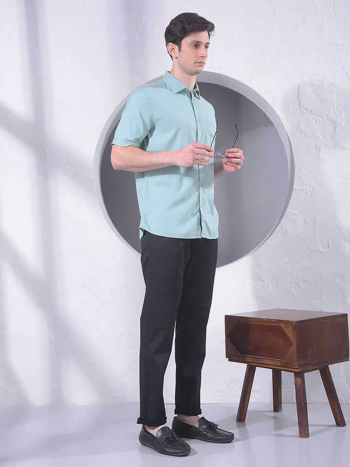 Urban Black Printed Trousers