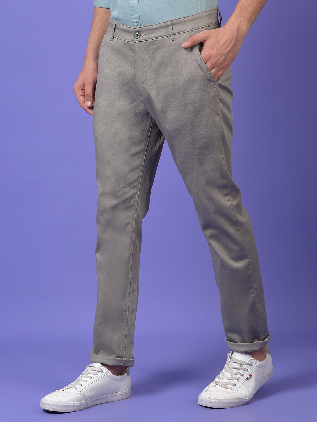 Olive Printed Trousers