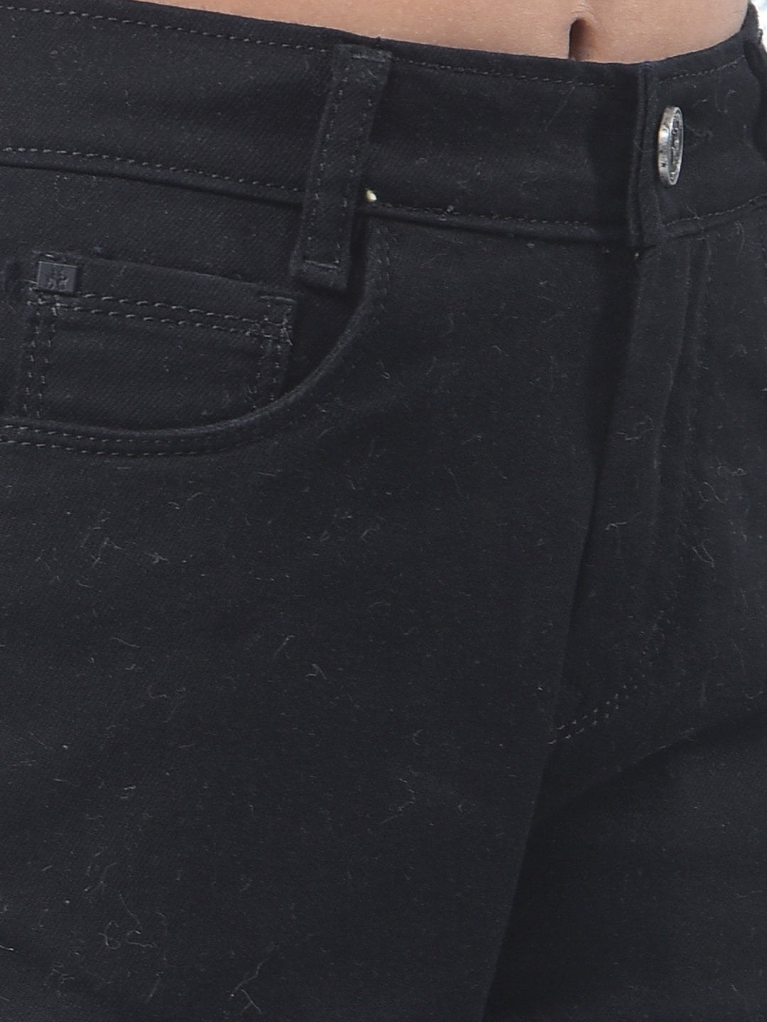 Dynamic Black Wide Leg Jeans