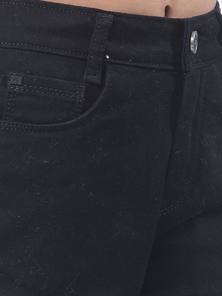 Dynamic Black Wide Leg Jeans