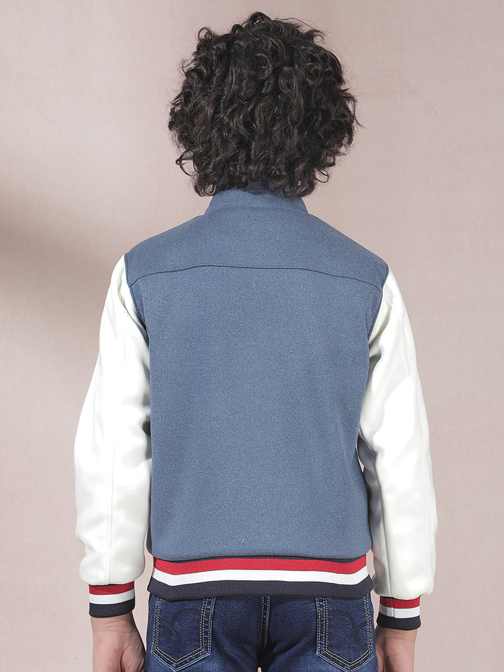 Streetline Blue Varsity Jacket