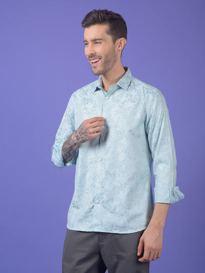 Green Floral Print Shirt