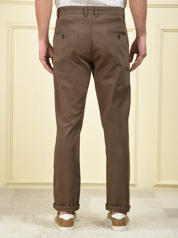 Clear Fit Brown Trousers