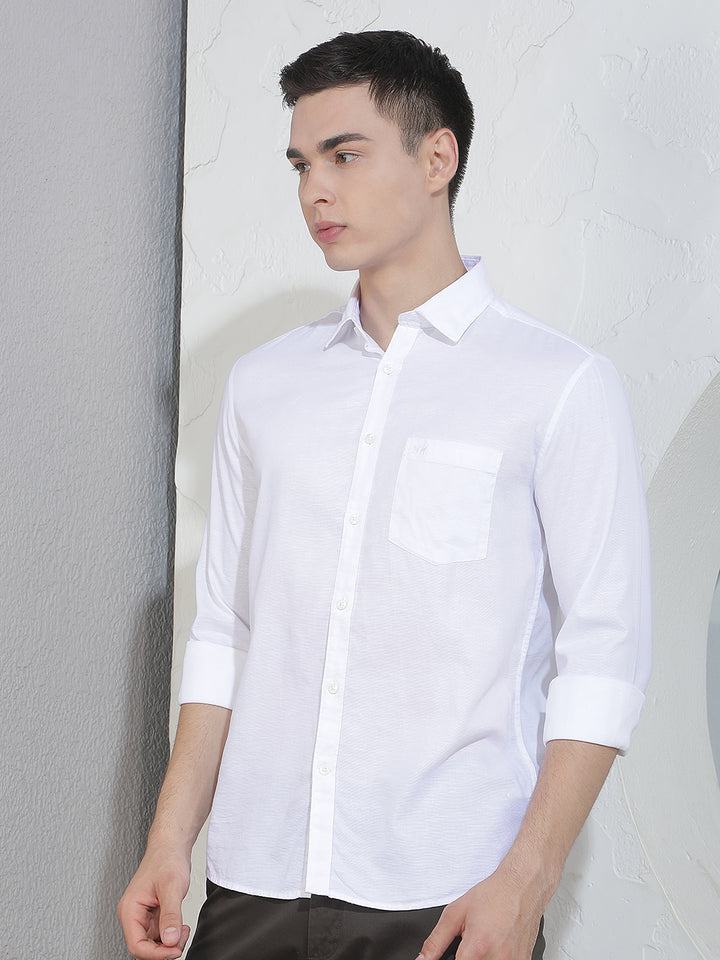 Crisp Oxford White Shirt