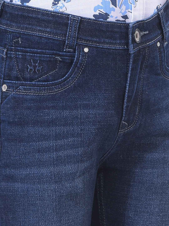 Deep Blue Modern Street Jeans
