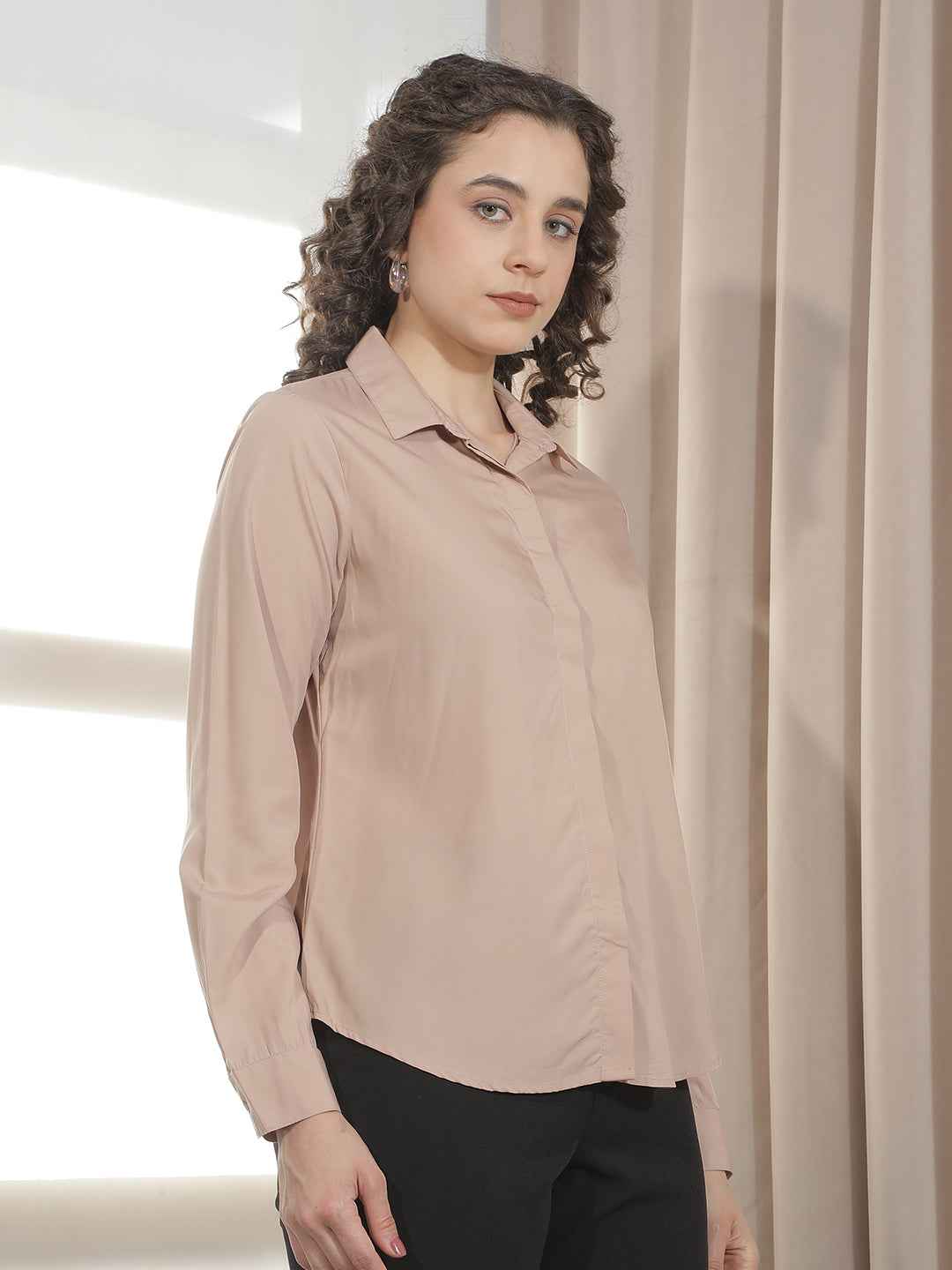 Neutral Beige Modal Comfort Top