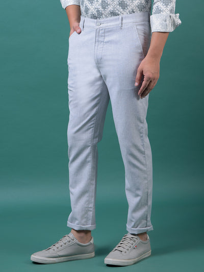 Grey 100% Cotton Trousers