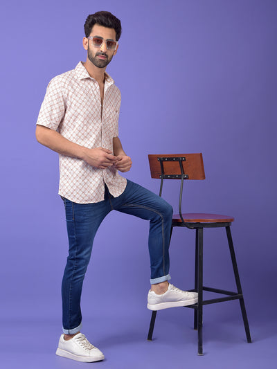 Red Printed Shirt