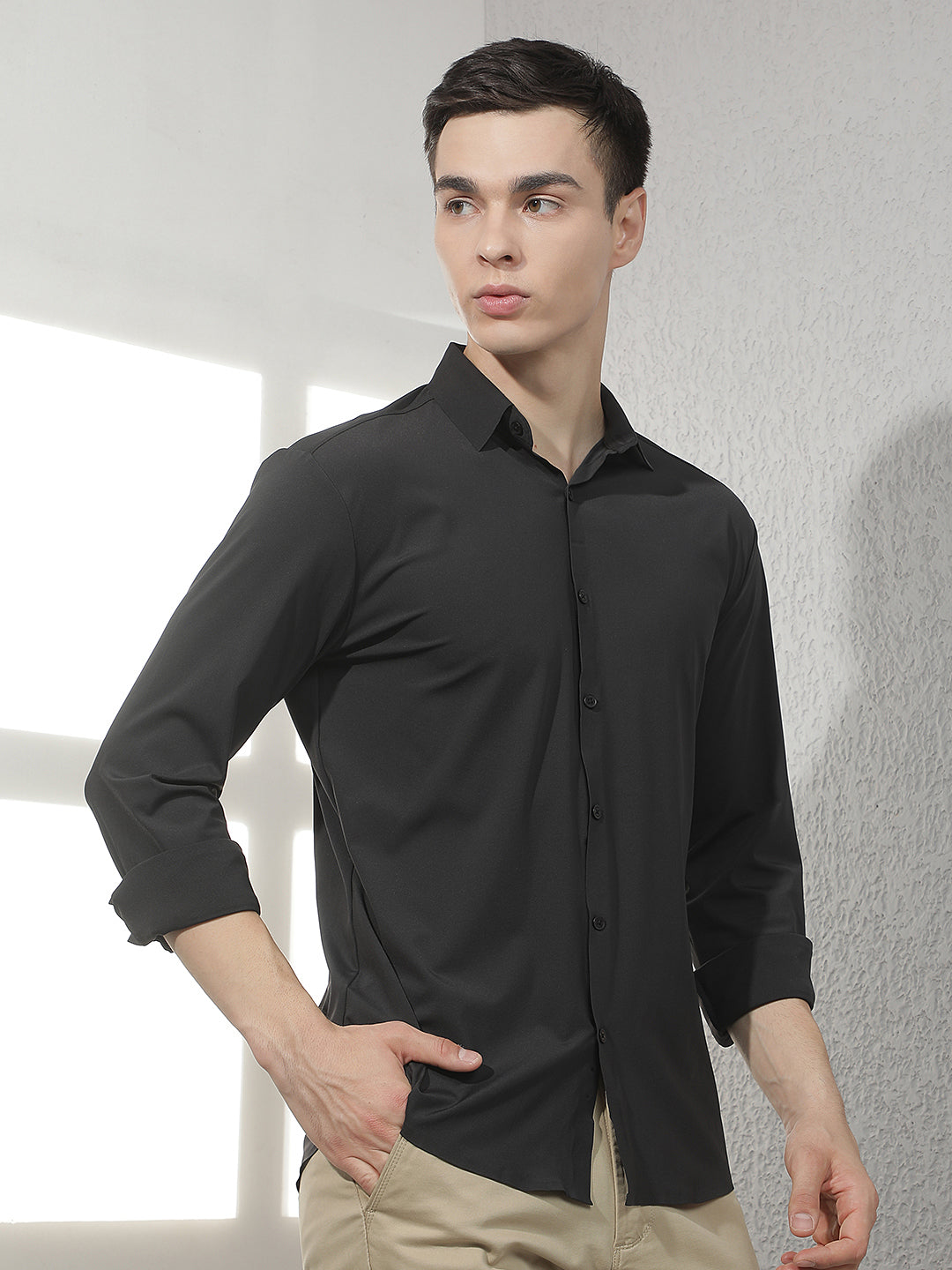 Chic Jet Black Shirt